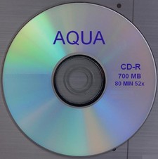 100 CD-R AQUA virgen